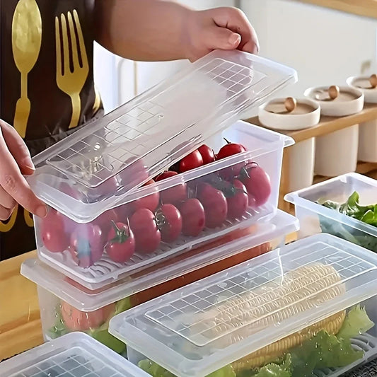 2PCS Airtight Stackable Food Storage Containers With Lids Organizer