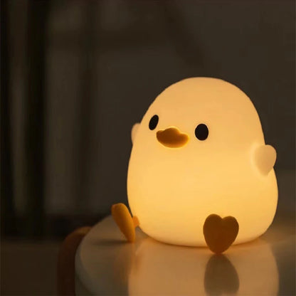 DoDo Duck Night Light Rechargeable Silicone LED Bedside Lamp