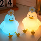 Cute Duck LED Night Light Squishy Silicone Touch Lamp