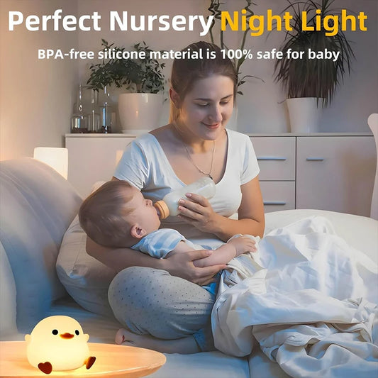 DoDo Duck Night Light Rechargeable Silicone LED Bedside Lamp