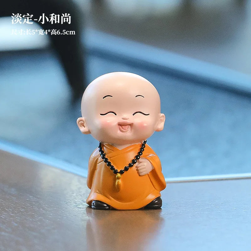 Mini Buddha Statue Tibetan Buddhist Monk Zen Garden Ornament