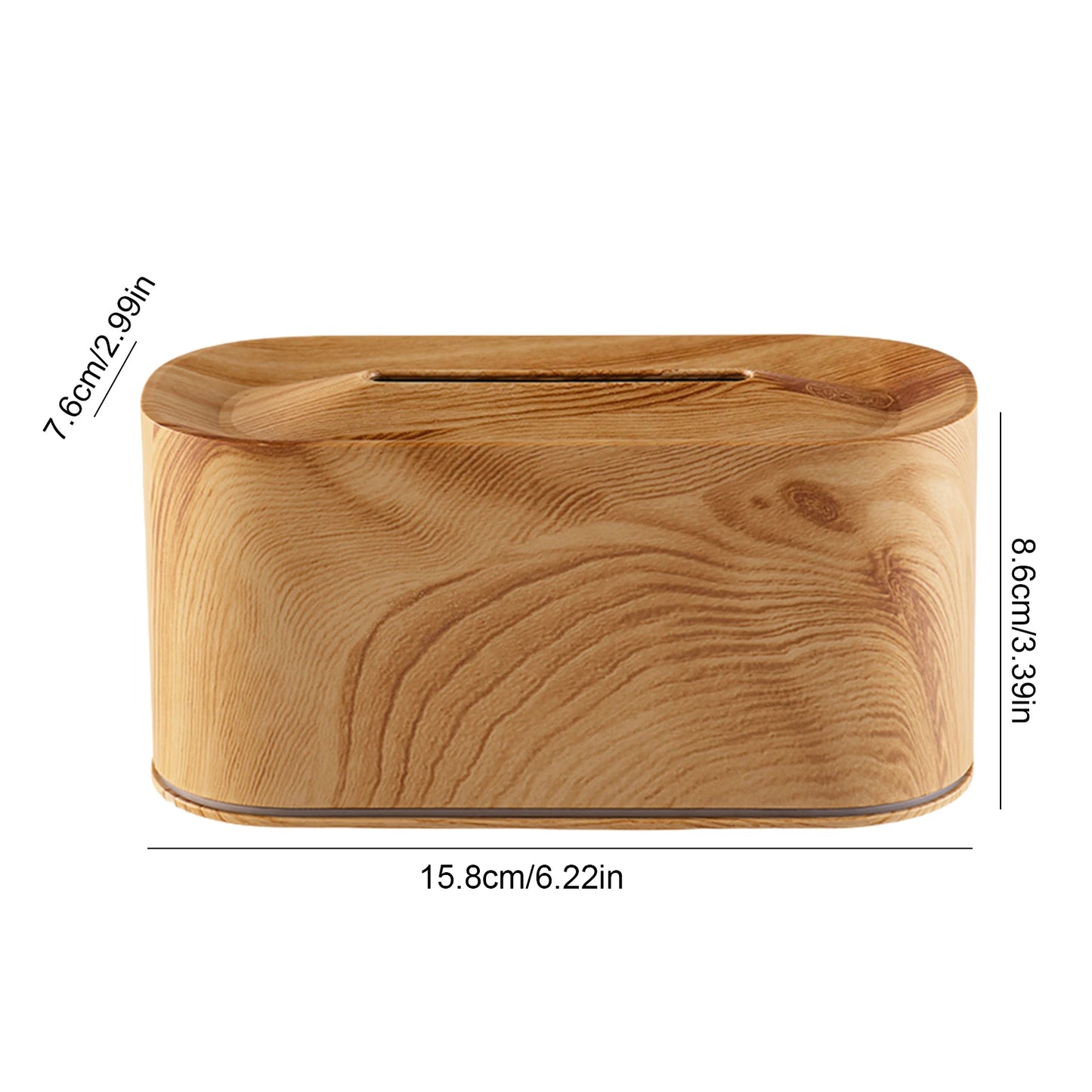 Flame Air Humidifier 7-Color LED Aroma Diffuser Auto-Off