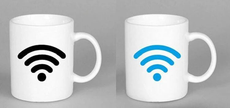 Battery Magic Color Changing Mug Ceramic Positive Energy Coffee Cup