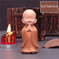 Mini Buddha Statue Tibetan Buddhist Monk Zen Garden Ornament