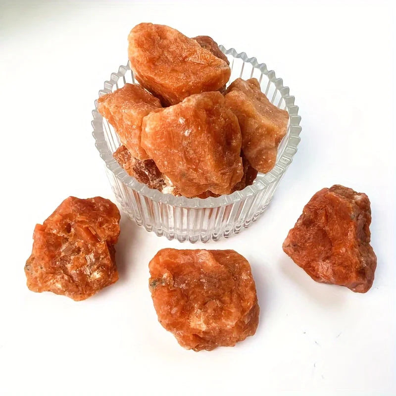 Natural Sunstone Raw Crystal Stone Home Decor Aromatherapy Ornament Healing