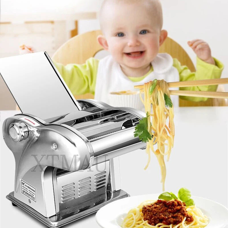 Electric Noodle Stainless Steel Dough Sheeter Dough Roller Automatic Pasta Maker Machine