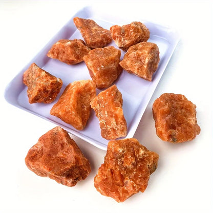 Natural Sunstone Raw Crystal Stone Home Decor Aromatherapy Ornament Healing