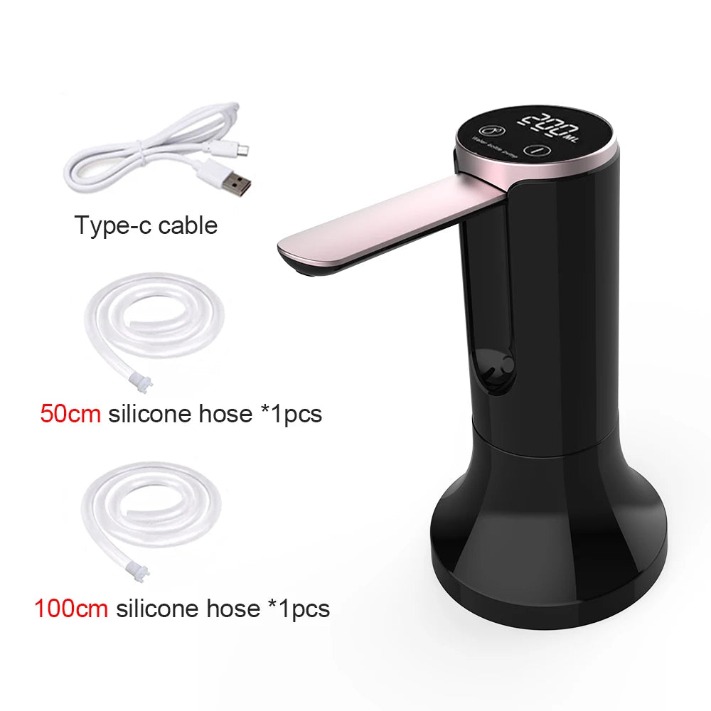 Electric Water Gallon Pump Foldable Rechargeable Desktop Drinking Dispenser