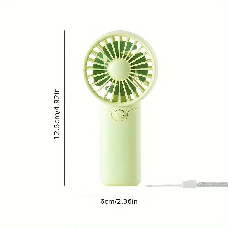 Cute Mini Portable Handheld Fan Lightweight Pocket Size Electric Fan