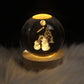 USB Powered 3D Crystal Ball Moon Galaxy LED Night Lamp