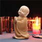Mini Buddha Statue Tibetan Buddhist Monk Zen Garden Ornament
