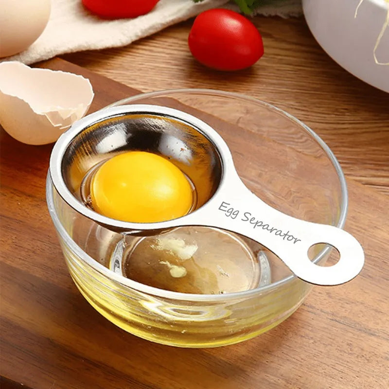 1pc Stainless Steel Egg Separator, Yolk White Divider, Egg Yolk Separator Tool, Kitchen Tool